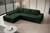 Ecksofa Milo, Sofa mit Schlaffunktion und Bettkasten, Couch L-Form, Sofa Links, Cord-Stoff, 273 x 85 x 185 cm, Grün Bild 3