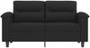 vidaXL 2-Sitzer-Sofa Schwarz 120 cm Mikrofasergewebe 359558 Bild 3