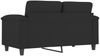 vidaXL 2-Sitzer-Sofa Schwarz 120 cm Mikrofasergewebe 359558 Bild 5