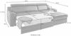 exxpo - sofa fashion Ecksofa Lotos, bequem und funktionell, Federkern, Breite 242cm, L-Form, mit Kopf- bzw. Rückenverstellung, wahlweise mit Bettfunktion Bild 3