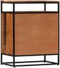 vidaXL Schrank 60 x 35 x 76 cm Massives Altholz und Stahl Bild 2