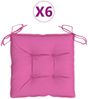 vidaXL Stuhlkissen 6 Stk. Rosa 50x50x7 cm Oxford-Gewebe 361560 Bild 2