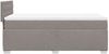 vidaXL Boxspringbett mit Matratze Taupe 90x200 cm Stoff 3285789 Bild 5