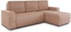 Ecksofa Roma L mit Schlaffunktion und Bettkasten - Cord Stoff - L-Form Couch, Polstersofa, Schlafsofa, Sofagarnitur - Ottomane Universal (Pink (Poso 052)) Bild 2