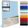 MOON Heimtextilien Spannbettlaken MOON-Luxury Spannbettlaken Jersey Stretch 230g/m², 97% Mako-Baumwolle 3% Elastan Bild 2