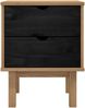 vidaXL Nachttisch OTTA Schwarz 45 x 39 x 57 cm Massives Kiefernholz 42041748 Bild 4