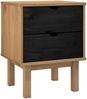 vidaXL Nachttisch OTTA Schwarz 45 x 39 x 57 cm Massives Kiefernholz 42041748 Bild 2