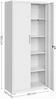 Songmics Aktenschrank mit 5 Ebenen, Stahl mattweiß, 80 x 40 x 180 cm Bild 5
