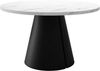Esszimmertisch Cezrin 120 (Farbe: Schwarz / Bianco Marmor) Bild 3