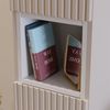 Hochschrank mit Regaleinsatz, kaschmir und weiß, NEWPORT-56-CASHMERE Bild 2