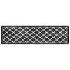 vidaXL Teppich Waschbar Schwarz und Weiß 80x300 cm 136604 Bild 2