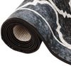vidaXL Teppich Waschbar Schwarz und Weiß 80x300 cm 136604 Bild 5