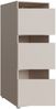 Forte WASHCAB 50, moderner Badezimmerschrank zur Aufbewahrung von Putz- und Waschutensilien, 3-türig, Badezimmer, Holzwerkstoff, Kaschmir Beige, 50 cm breit x 143,3 cm hoch x 67,5 cm tief Bild 4