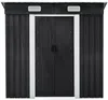 Vente-unique - MANSO Gartenhaus Metall Grau - B 109 cm x H 170 cm x L 183 cm Bild 2