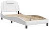 vidaXL Bettgestell "Viana" mit LED ohne Matratze Weiß 80x200 cm 3213981 Bild 3