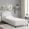 vidaXL Bettgestell "Viana" mit LED ohne Matratze Weiß 80x200 cm 3213981 Bild 4