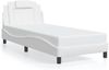 vidaXL Bettgestell "Viana" mit LED ohne Matratze Weiß 80x200 cm 3213981 Bild 5