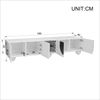Moderner TV-Schrank, TV-Ständer, TV-Paneel, niedrigerer TV-Ständer. Einzigartiges Design. 180 x 40 x 41,5 cm (L x B x H) Bild 4