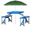 CASARIA® Campingtisch Klappbar mit Stühlen Schirmständer Alu Camping Klapptisch Faltbar Bild 2