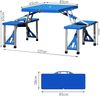 CASARIA® Campingtisch Klappbar mit Stühlen Schirmständer Alu Camping Klapptisch Faltbar Bild 4