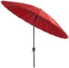 Sonnenschirm Shanghai von Brafab aus Aluminium und Polyester, modern, rund, rot, neigbar, Ø 270 cm Bild 2