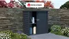 Vente-unique - REIVAX Gartenaufbewahrung Metall Grau - B 80 cm x H 131 cm x L 125 cm Bild 2