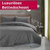 DecoHomeTextil Heimtextilmanufaktur Bettwäsche Set Bettgarnitur mit Reißverschluss Polycotton Uni Bild 3