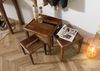 Beistelltisch 3er-Set Sheesham 50x50 / 40x40 / 31,5 x34 dunkelbraun lackiert ANCONA #251 Bild 2