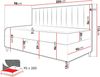 Boxspringbett Chapeni 'Junior 2' , blau, 90x200 cm Bild 5