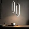 3er Set LED Hängeleuchte, Chrom, verstellbar, Dimmbar, H 150cm Bild 2