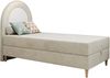 Kinderbett NEST, Boxspringbetten für Kinderzimmer, Jugendbett, Einzelbett mit Matratze 90 x 180 cm - Beige Velvet - Topper Visco Bild 4