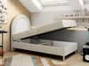 Kinderbett NEST, Boxspringbetten für Kinderzimmer, Jugendbett, Einzelbett mit Matratze 90 x 180 cm - Beige Velvet - Topper Visco Bild 2