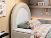 Kinderbett NEST, Boxspringbetten für Kinderzimmer, Jugendbett, Einzelbett mit Matratze 90 x 180 cm - Beige Velvet - Topper Visco Bild 3