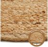 LUXOR living Teppich Mamda 2, Juteteppich, rund, Höhe: 6 mm, Flachgewebe, handgeflochten, Flecht Design, Naturfaser, Boho-Style Bild 3