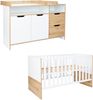 Babymöbel-Sparset »Maxim« 2-teilig, Wickelkommode, Kinderbett, Artisan Oak / Kreideweiß, Arthur Berndt Bild 2