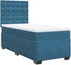 vidaXL Boxspringbett mit Matratze Blau 90x190 cm Samt 3293102 Bild 5