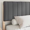 vidaXL Bettgestell mit gepolstertem Kopfteil Dunkelgrau 160 x 200 cm 878035 Bild 2