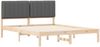 vidaXL Bettgestell mit gepolstertem Kopfteil Dunkelgrau 160 x 200 cm 878035 Bild 3