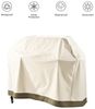 Lumaland Grillabdeckung Grill Abdeckhaube 152,4 x 63 x 125 cm - Wasserdicht - Reißfestes Gewebe Oxford 600D 280 g/m² - Abdeckplane für Gasgrill BBQ - Wetterfest, UV-beständig, Ganzjahr - in Beige Bild 2