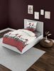 Bierbaum Biber Bettwäsche 135x200 Sterne Wichtel Karo grau rot beige 6946-01 Bild 2