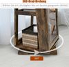 2 in 1 Schmuckschrank & Leiterregal mit Ganzkörperspiegel 39 x 39 x 161 cm Braun Bild 5