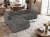 Modernes Wohnzimmer Sofa VORITA 3M L Freistehendes Ecksofa, L-Couch, Gepolstertes Sofa, Wellenfedern - Grau Cord - Links Bild 4