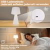 ZMH Beistelltischlampe, kabellos, Nachttischlampe, 3600 mAh, wiederaufladbare Tischlampe über USB, LED-Akzentlampe, Touch-Tischlampe, dimmbar, weiße Nachttischlampe Bild 5