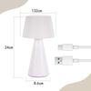 ZMH Beistelltischlampe, kabellos, Nachttischlampe, 3600 mAh, wiederaufladbare Tischlampe über USB, LED-Akzentlampe, Touch-Tischlampe, dimmbar, weiße Nachttischlampe Bild 3
