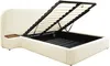 Vente-unique - ESTERIA Bett Stoff Weiß - B 224 cm x H 120 cm x L 252 cm Bild 5