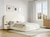 Vente-unique - ESTERIA Bett Stoff Weiß - B 224 cm x H 120 cm x L 252 cm Bild 1