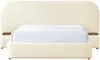 Vente-unique - ESTERIA Bett Stoff Weiß - B 224 cm x H 120 cm x L 252 cm Bild 4