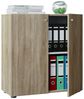 VCM Büroschrank Lona 912682 Sonoma-Eiche (Sägerau) B. 70 x H. 74 x T. 40 cm Bild 2