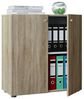 VCM Büroschrank Lona 912682 Sonoma-Eiche (Sägerau) B. 70 x H. 74 x T. 40 cm Bild 4