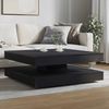 vidaXL Couchtisch 360-Grad Drehbar Schwarz Eichen-Optik 90x90x34,5 cm 3321352 Bild 3